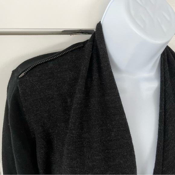 All Saints/ Drina Asymmetrical Cardigan/ Wool/ Shoulder zipper/ Size US 6 - Picture 8 of 14